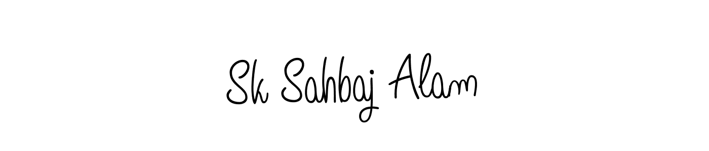 The best way (Angelique-Rose-font-FFP) to make a short signature is to pick only two or three words in your name. The name Sk Sahbaj Alam include a total of six letters. For converting this name. Sk Sahbaj Alam signature style 5 images and pictures png