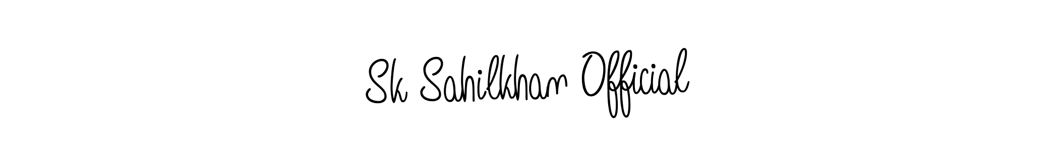 Make a beautiful signature design for name Sk Sahilkhan Official. With this signature (Angelique-Rose-font-FFP) style, you can create a handwritten signature for free. Sk Sahilkhan Official signature style 5 images and pictures png