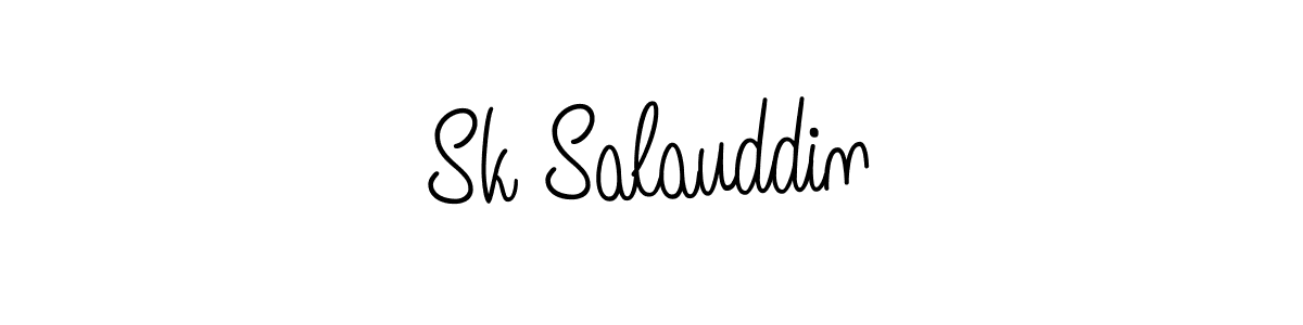 How to make Sk Salauddin name signature. Use Angelique-Rose-font-FFP style for creating short signs online. This is the latest handwritten sign. Sk Salauddin signature style 5 images and pictures png