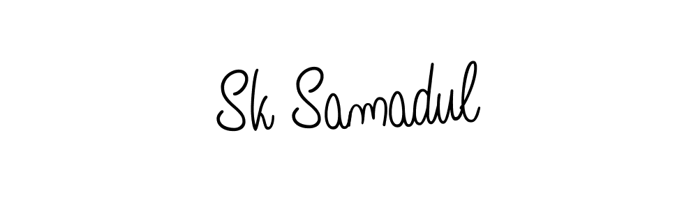 How to make Sk Samadul name signature. Use Angelique-Rose-font-FFP style for creating short signs online. This is the latest handwritten sign. Sk Samadul signature style 5 images and pictures png