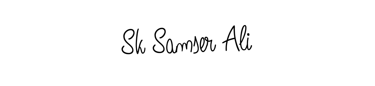 It looks lik you need a new signature style for name Sk Samser Ali. Design unique handwritten (Angelique-Rose-font-FFP) signature with our free signature maker in just a few clicks. Sk Samser Ali signature style 5 images and pictures png