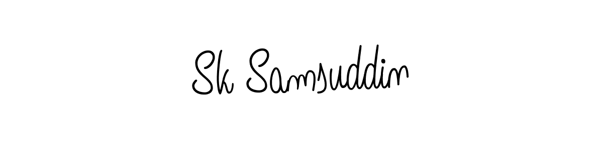 How to make Sk Samsuddin signature? Angelique-Rose-font-FFP is a professional autograph style. Create handwritten signature for Sk Samsuddin name. Sk Samsuddin signature style 5 images and pictures png