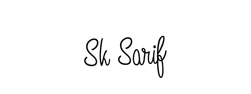 How to make Sk Sarif signature? Angelique-Rose-font-FFP is a professional autograph style. Create handwritten signature for Sk Sarif name. Sk Sarif signature style 5 images and pictures png