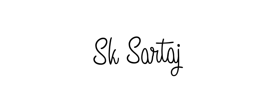 The best way (Angelique-Rose-font-FFP) to make a short signature is to pick only two or three words in your name. The name Sk Sartaj include a total of six letters. For converting this name. Sk Sartaj signature style 5 images and pictures png