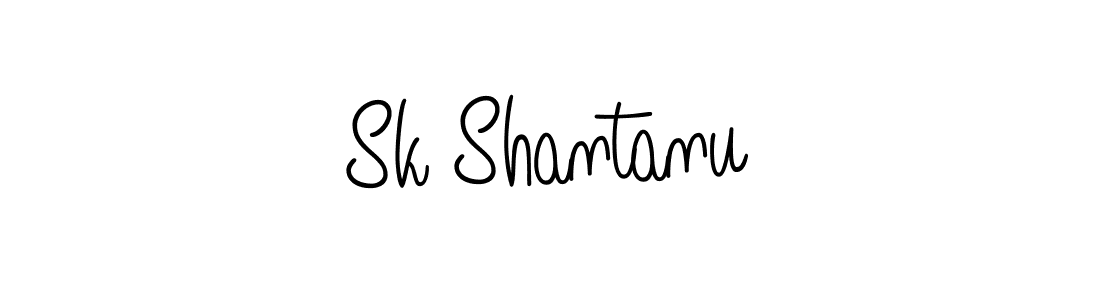 The best way (Angelique-Rose-font-FFP) to make a short signature is to pick only two or three words in your name. The name Sk Shantanu include a total of six letters. For converting this name. Sk Shantanu signature style 5 images and pictures png