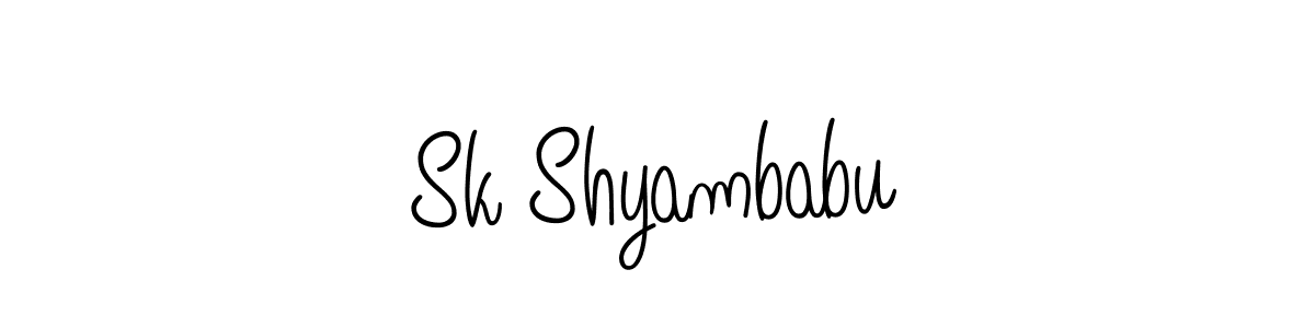 Similarly Angelique-Rose-font-FFP is the best handwritten signature design. Signature creator online .You can use it as an online autograph creator for name Sk Shyambabu. Sk Shyambabu signature style 5 images and pictures png