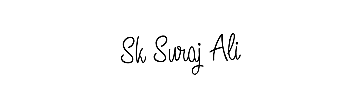 Design your own signature with our free online signature maker. With this signature software, you can create a handwritten (Angelique-Rose-font-FFP) signature for name Sk Suraj Ali. Sk Suraj Ali signature style 5 images and pictures png