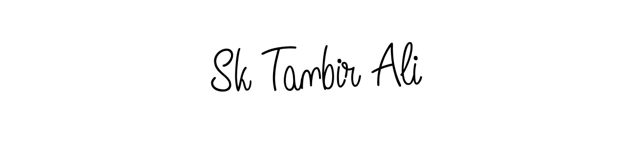 Also we have Sk Tanbir Ali name is the best signature style. Create professional handwritten signature collection using Angelique-Rose-font-FFP autograph style. Sk Tanbir Ali signature style 5 images and pictures png