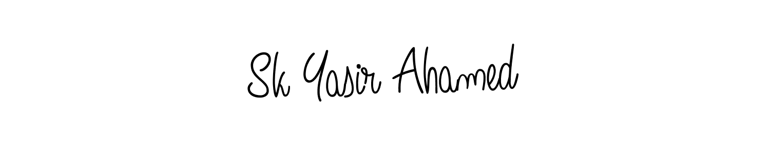 How to make Sk Yasir Ahamed signature? Angelique-Rose-font-FFP is a professional autograph style. Create handwritten signature for Sk Yasir Ahamed name. Sk Yasir Ahamed signature style 5 images and pictures png