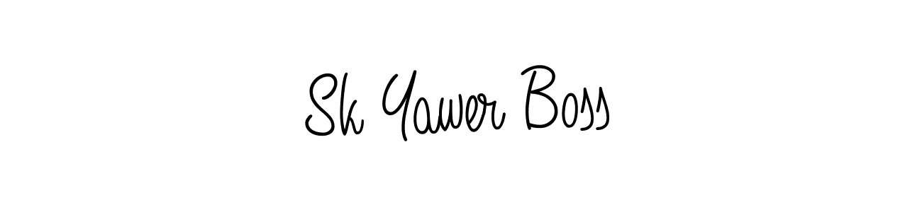 It looks lik you need a new signature style for name Sk Yawer Boss. Design unique handwritten (Angelique-Rose-font-FFP) signature with our free signature maker in just a few clicks. Sk Yawer Boss signature style 5 images and pictures png