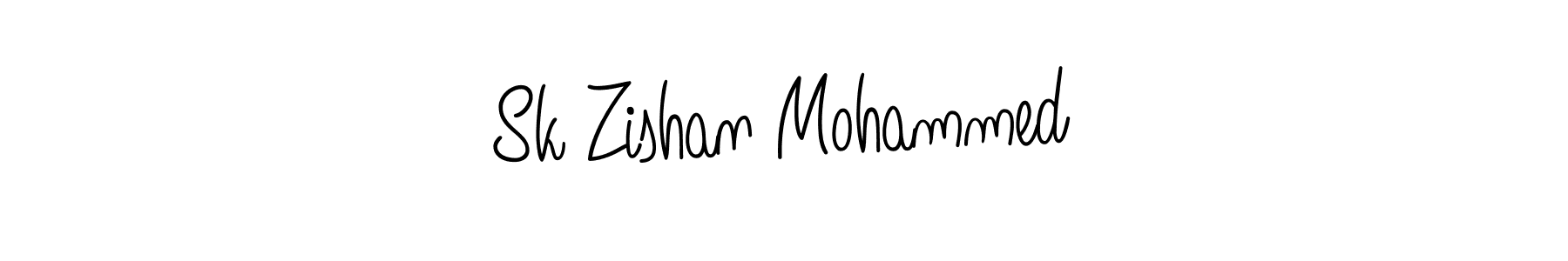 The best way (Angelique-Rose-font-FFP) to make a short signature is to pick only two or three words in your name. The name Sk Zishan Mohammed include a total of six letters. For converting this name. Sk Zishan Mohammed signature style 5 images and pictures png