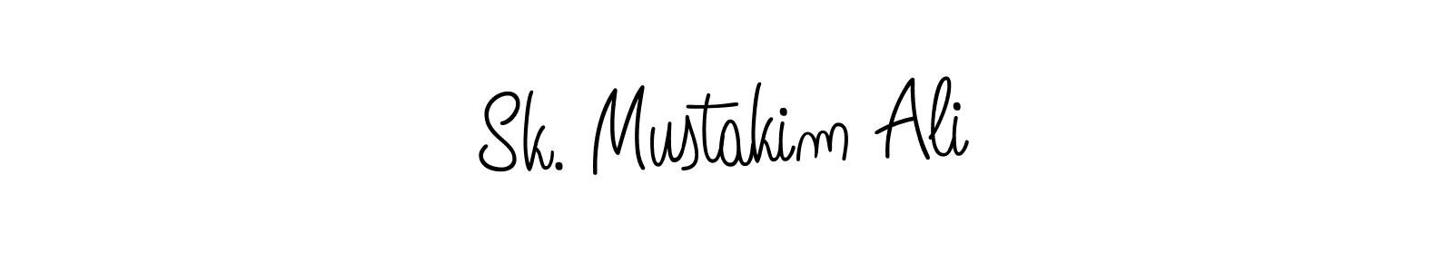 Create a beautiful signature design for name Sk. Mustakim Ali. With this signature (Angelique-Rose-font-FFP) fonts, you can make a handwritten signature for free. Sk. Mustakim Ali signature style 5 images and pictures png