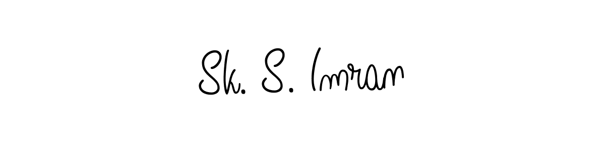 How to make Sk. S. Imran name signature. Use Angelique-Rose-font-FFP style for creating short signs online. This is the latest handwritten sign. Sk. S. Imran signature style 5 images and pictures png