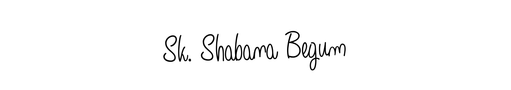 The best way (Angelique-Rose-font-FFP) to make a short signature is to pick only two or three words in your name. The name Sk. Shabana Begum include a total of six letters. For converting this name. Sk. Shabana Begum signature style 5 images and pictures png