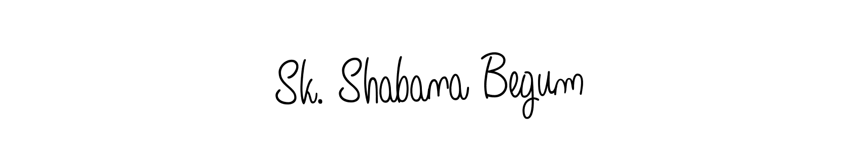 Create a beautiful signature design for name Sk. Shabana Begum. With this signature (Angelique-Rose-font-FFP) fonts, you can make a handwritten signature for free. Sk. Shabana Begum signature style 5 images and pictures png