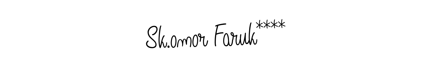 Create a beautiful signature design for name Sk.omor Faruk****. With this signature (Angelique-Rose-font-FFP) fonts, you can make a handwritten signature for free. Sk.omor Faruk**** signature style 5 images and pictures png