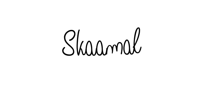 Design your own signature with our free online signature maker. With this signature software, you can create a handwritten (Angelique-Rose-font-FFP) signature for name Skaamal. Skaamal signature style 5 images and pictures png