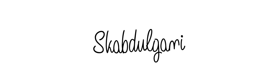 if you are searching for the best signature style for your name Skabdulgani. so please give up your signature search. here we have designed multiple signature styles  using Angelique-Rose-font-FFP. Skabdulgani signature style 5 images and pictures png