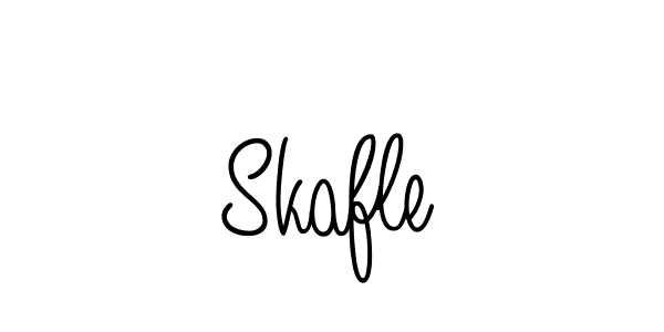 Use a signature maker to create a handwritten signature online. With this signature software, you can design (Angelique-Rose-font-FFP) your own signature for name Skafle. Skafle signature style 5 images and pictures png