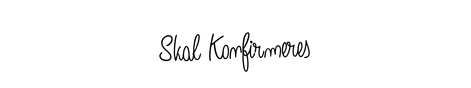 Check out images of Autograph of Skal Konfirmeres name. Actor Skal Konfirmeres Signature Style. Angelique-Rose-font-FFP is a professional sign style online. Skal Konfirmeres signature style 5 images and pictures png