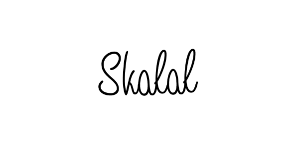 How to make Skalal signature? Angelique-Rose-font-FFP is a professional autograph style. Create handwritten signature for Skalal name. Skalal signature style 5 images and pictures png