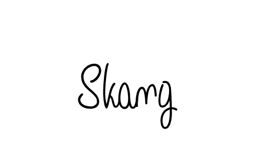 The best way (Angelique-Rose-font-FFP) to make a short signature is to pick only two or three words in your name. The name Skang include a total of six letters. For converting this name. Skang signature style 5 images and pictures png