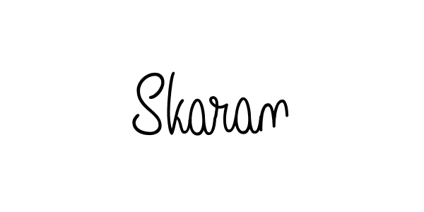 Skaran stylish signature style. Best Handwritten Sign (Angelique-Rose-font-FFP) for my name. Handwritten Signature Collection Ideas for my name Skaran. Skaran signature style 5 images and pictures png