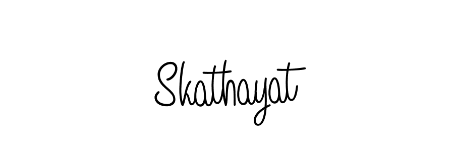 Skathayat stylish signature style. Best Handwritten Sign (Angelique-Rose-font-FFP) for my name. Handwritten Signature Collection Ideas for my name Skathayat. Skathayat signature style 5 images and pictures png