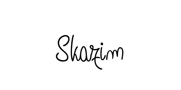 Create a beautiful signature design for name Skazim. With this signature (Angelique-Rose-font-FFP) fonts, you can make a handwritten signature for free. Skazim signature style 5 images and pictures png