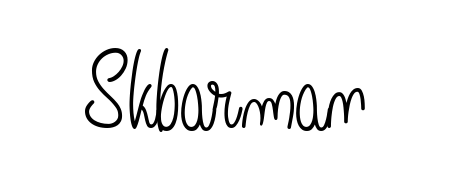 A dynamic signature style for Skbarman using Angelique-Rose-font-FFP script. Designed to look authentic, handwritten, and professional. Skbarman signature style 5 images and pictures png
