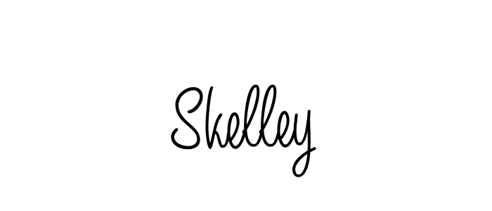 Design your own signature with our free online signature maker. With this signature software, you can create a handwritten (Angelique-Rose-font-FFP) signature for name Skelley. Skelley signature style 5 images and pictures png