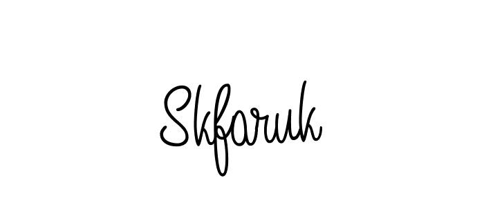 Once you've used our free online signature maker to create your best signature Angelique-Rose-font-FFP style, it's time to enjoy all of the benefits that Skfaruk name signing documents. Skfaruk signature style 5 images and pictures png