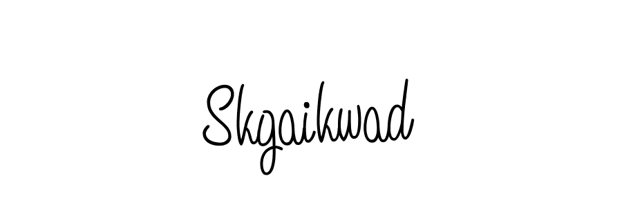 Skgaikwad stylish signature style. Best Handwritten Sign (Angelique-Rose-font-FFP) for my name. Handwritten Signature Collection Ideas for my name Skgaikwad. Skgaikwad signature style 5 images and pictures png