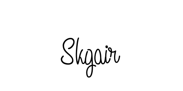 Make a beautiful signature design for name Skgair. With this signature (Angelique-Rose-font-FFP) style, you can create a handwritten signature for free. Skgair signature style 5 images and pictures png