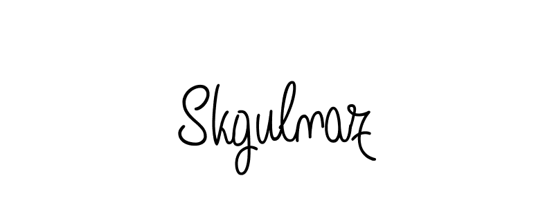 This is the best signature style for the Skgulnaz name. Also you like these signature font (Angelique-Rose-font-FFP). Mix name signature. Skgulnaz signature style 5 images and pictures png