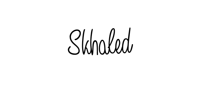 Similarly Angelique-Rose-font-FFP is the best handwritten signature design. Signature creator online .You can use it as an online autograph creator for name Skhaled. Skhaled signature style 5 images and pictures png