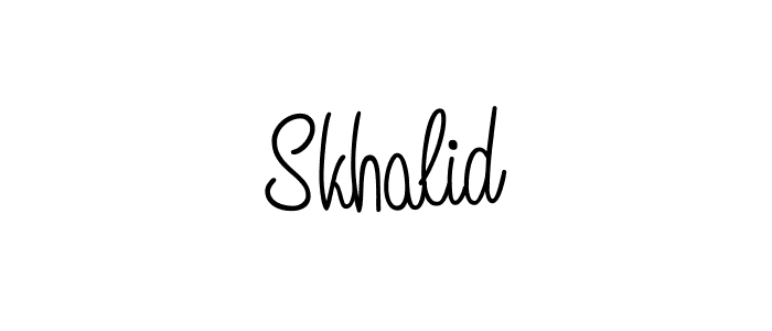 Similarly Angelique-Rose-font-FFP is the best handwritten signature design. Signature creator online .You can use it as an online autograph creator for name Skhalid. Skhalid signature style 5 images and pictures png