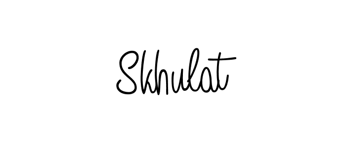 Also You can easily find your signature by using the search form. We will create Skhulat name handwritten signature images for you free of cost using Angelique-Rose-font-FFP sign style. Skhulat signature style 5 images and pictures png