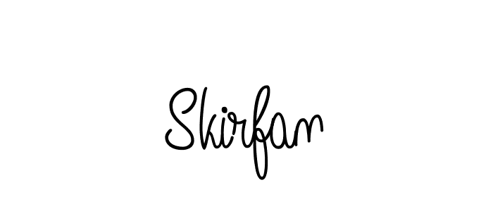 Make a beautiful signature design for name Skirfan. Use this online signature maker to create a handwritten signature for free. Skirfan signature style 5 images and pictures png