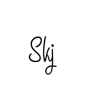 Also we have Skj name is the best signature style. Create professional handwritten signature collection using Angelique-Rose-font-FFP autograph style. Skj signature style 5 images and pictures png