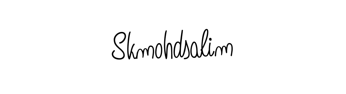 How to make Skmohdsalim name signature. Use Angelique-Rose-font-FFP style for creating short signs online. This is the latest handwritten sign. Skmohdsalim signature style 5 images and pictures png