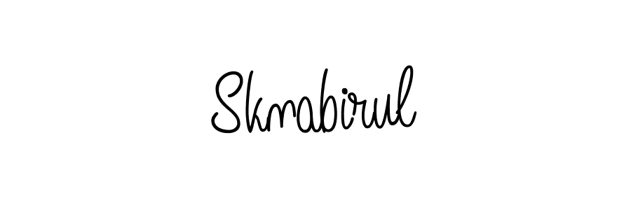 Sknabirul stylish signature style. Best Handwritten Sign (Angelique-Rose-font-FFP) for my name. Handwritten Signature Collection Ideas for my name Sknabirul. Sknabirul signature style 5 images and pictures png