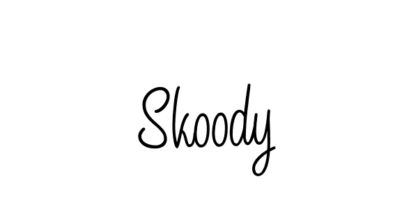 Use a signature maker to create a handwritten signature online. With this signature software, you can design (Angelique-Rose-font-FFP) your own signature for name Skoody. Skoody signature style 5 images and pictures png