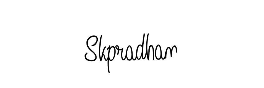 How to make Skpradhan signature? Angelique-Rose-font-FFP is a professional autograph style. Create handwritten signature for Skpradhan name. Skpradhan signature style 5 images and pictures png