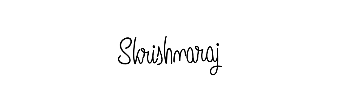 You should practise on your own different ways (Angelique-Rose-font-FFP) to write your name (Skrishnaraj) in signature. don't let someone else do it for you. Skrishnaraj signature style 5 images and pictures png