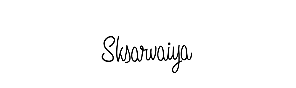 Create a beautiful signature design for name Sksarvaiya. With this signature (Angelique-Rose-font-FFP) fonts, you can make a handwritten signature for free. Sksarvaiya signature style 5 images and pictures png