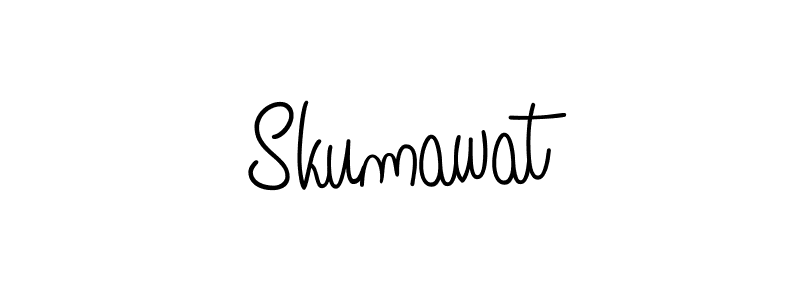 How to make Skumawat name signature. Use Angelique-Rose-font-FFP style for creating short signs online. This is the latest handwritten sign. Skumawat signature style 5 images and pictures png