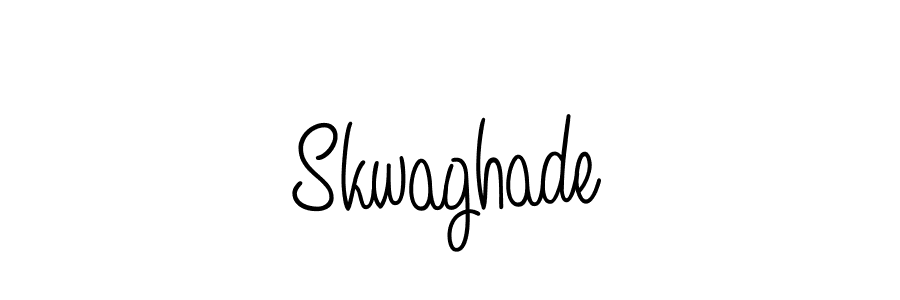 How to make Skwaghade name signature. Use Angelique-Rose-font-FFP style for creating short signs online. This is the latest handwritten sign. Skwaghade signature style 5 images and pictures png