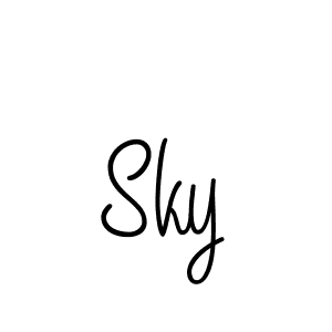 The best way (Angelique-Rose-font-FFP) to make a short signature is to pick only two or three words in your name. The name Sky include a total of six letters. For converting this name. Sky signature style 5 images and pictures png