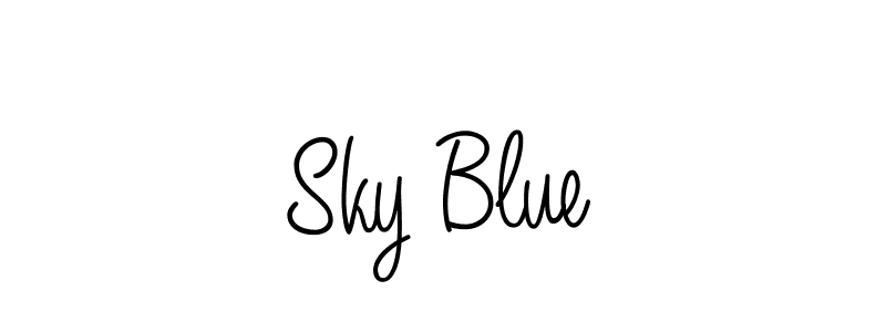 The best way (Angelique-Rose-font-FFP) to make a short signature is to pick only two or three words in your name. The name Sky Blue include a total of six letters. For converting this name. Sky Blue signature style 5 images and pictures png